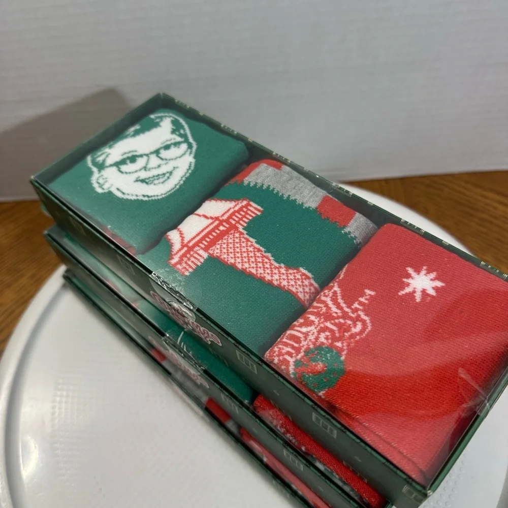 🆕Pack of 3 A Christmas Story Socks